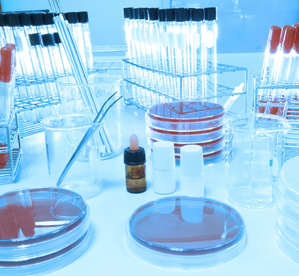 blood testing in laboratory